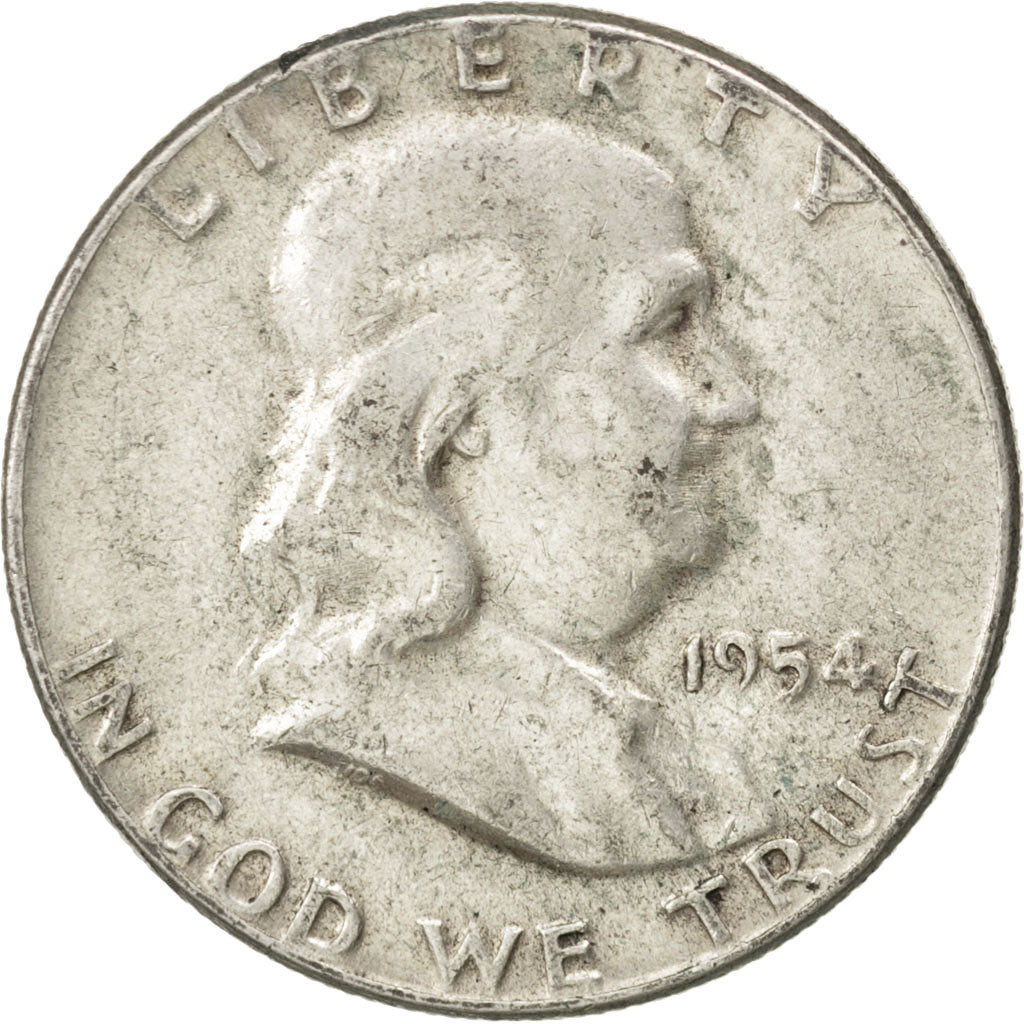 UNITED STATES, Franklin Half Dollar, Half Dollar, 1954, U.S. Mint, KM #199,...