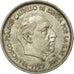 Moneda, España, Caudillo and regent, 25 Pesetas, 1961, MBC, Cobre - níquel