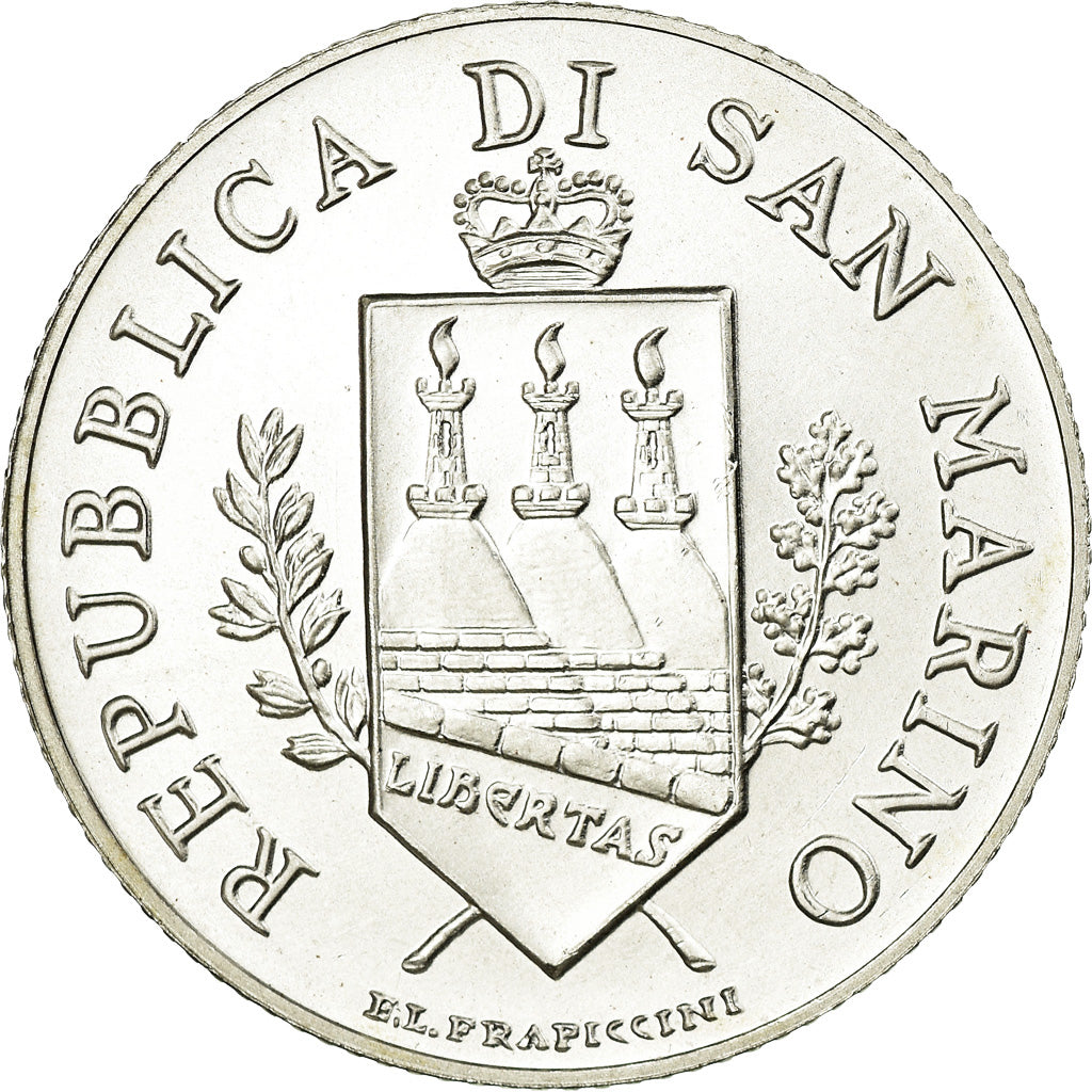 Coin, San Marino, 5 Euro, 2004, Rome, MS(64), Silver, KM:458