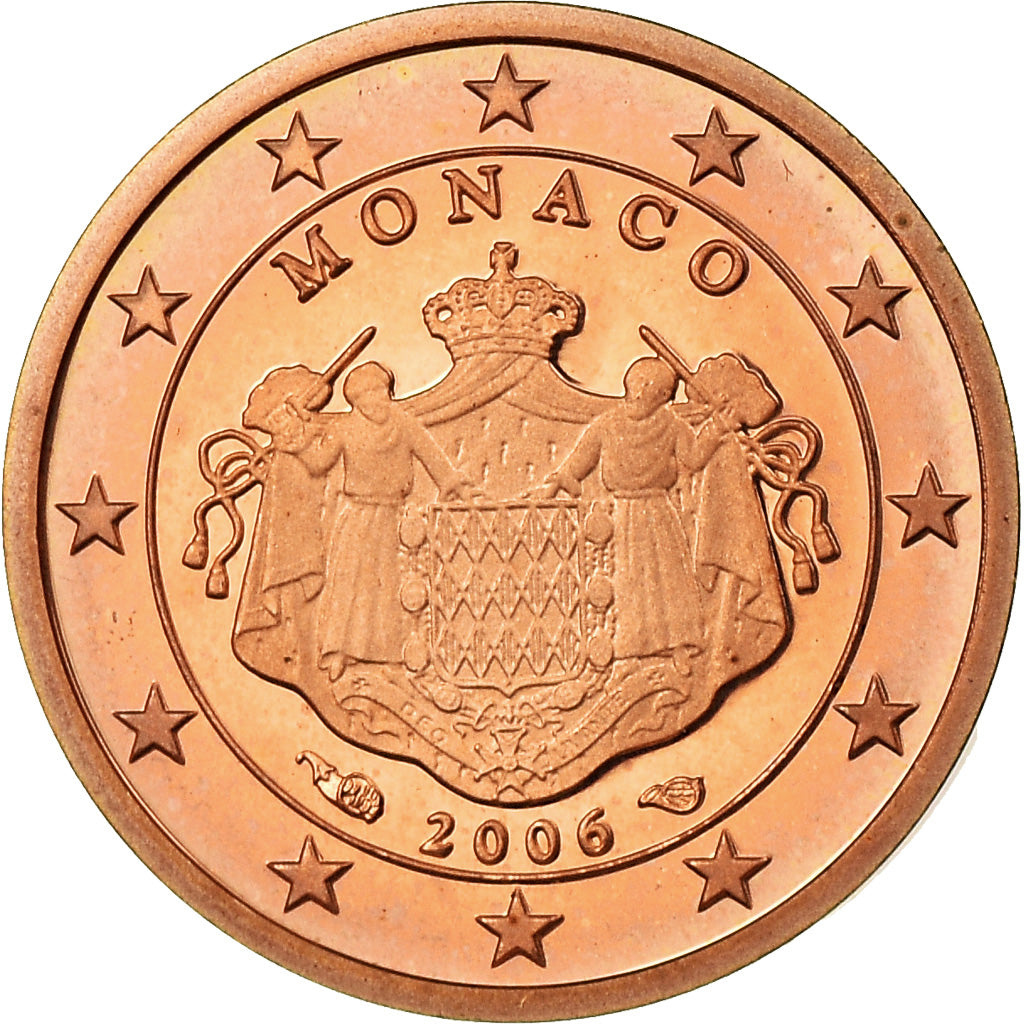 Monaco, Euro Cent, 2006, Proof, MS(65-70), Copper Plated Steel, KM:188