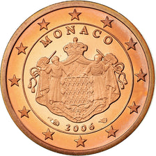 Monaco, 2 Euro Cent, 2006, Proof, MS(65-70), Copper Plated Steel, KM:189