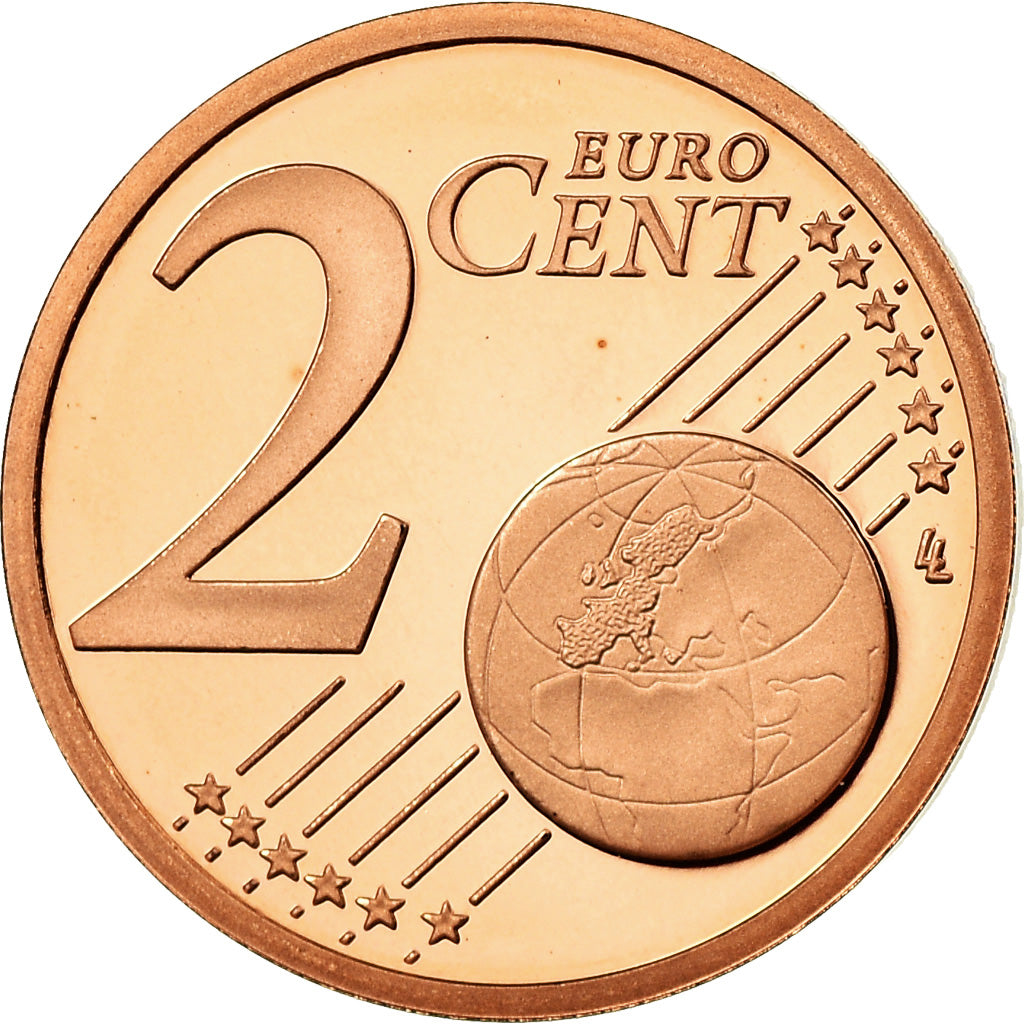 Monaco, 2 Euro Cent, 2006, Proof, MS(65-70), Copper Plated Steel, KM:189