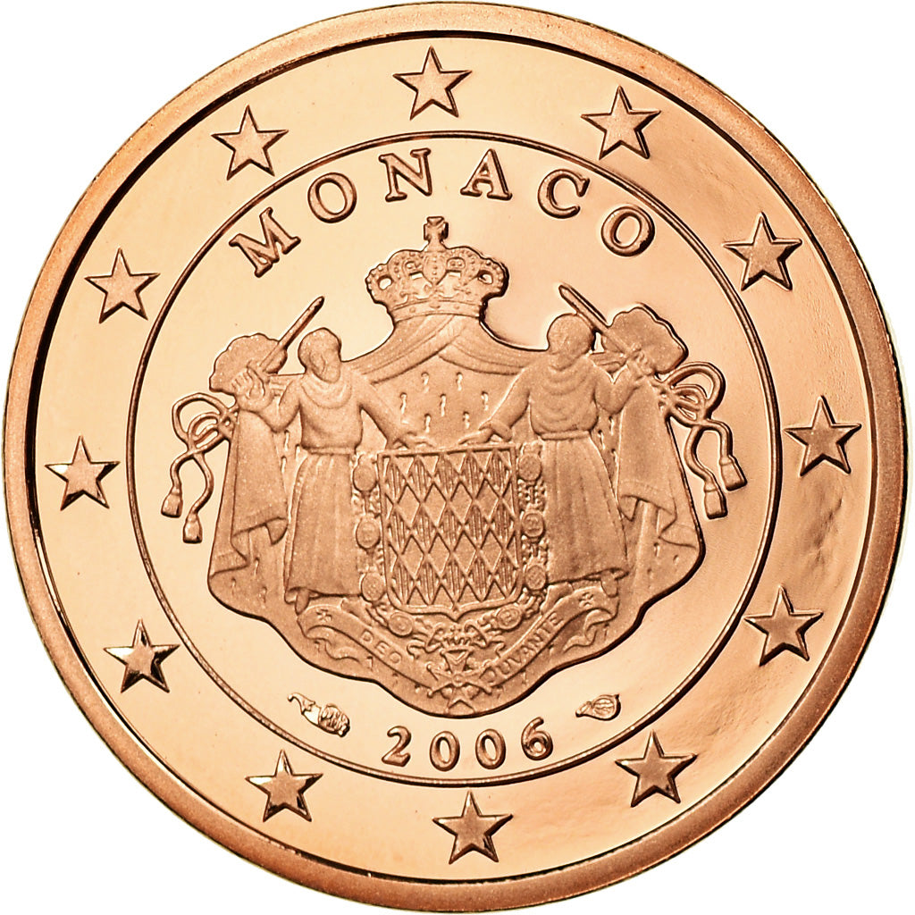 Monaco, 5 Euro Cent, 2006, Proof, MS(65-70), Copper Plated Steel, KM:190