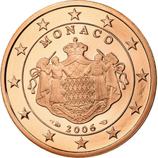 Monaco, 5 Euro Cent, 2006, Proof, MS(65-70), Copper Plated Steel, KM:190