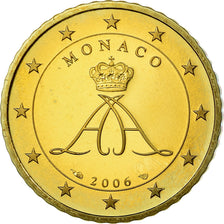 Monaco, 50 Euro Cent, 2006, Paris, Proof, MS(65-70), Mosiądz, KM:183