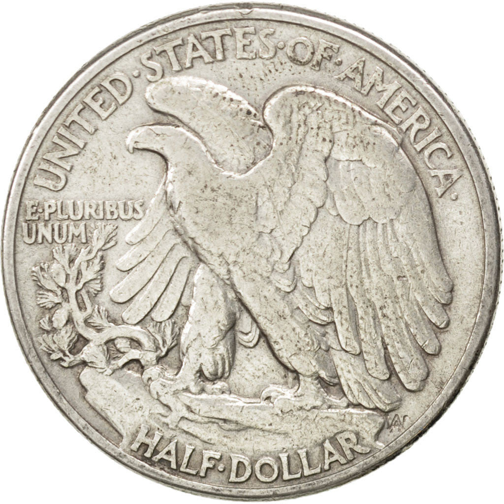 UNITED STATES, Walking Liberty Half Dollar, Half Dollar, 1943, U.S. Mint, KM...