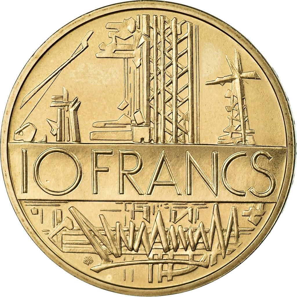Moneda, Francia, Mathieu, 10 Francs, 1980, FDC, Níquel - latón, KM:940