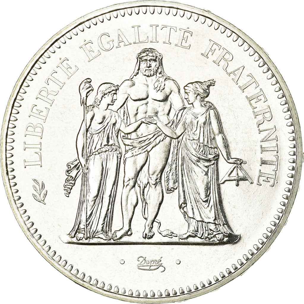 Münze, Frankreich, Hercule, 50 Francs, 1980, Paris, STGL, Silber, KM:941.1