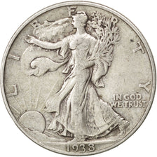UNITED STATES, Walking Liberty Half Dollar, Half Dollar, 1938, U.S. Mint, KM...