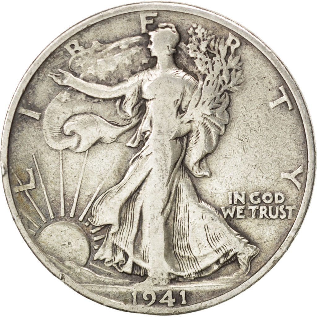 Stati Uniti, Walking Liberty Half Dollar, Half Dollar, 1941, U.S. Mint, Phila...