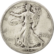 UNITED STATES, Walking Liberty Half Dollar, Half Dollar, 1934, U.S. Mint, KM...