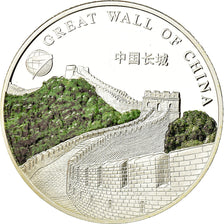 Coin, Mongolia, Great wall of china, 100 Tugrik, 2008, Proof, MS(65-70), Silver
