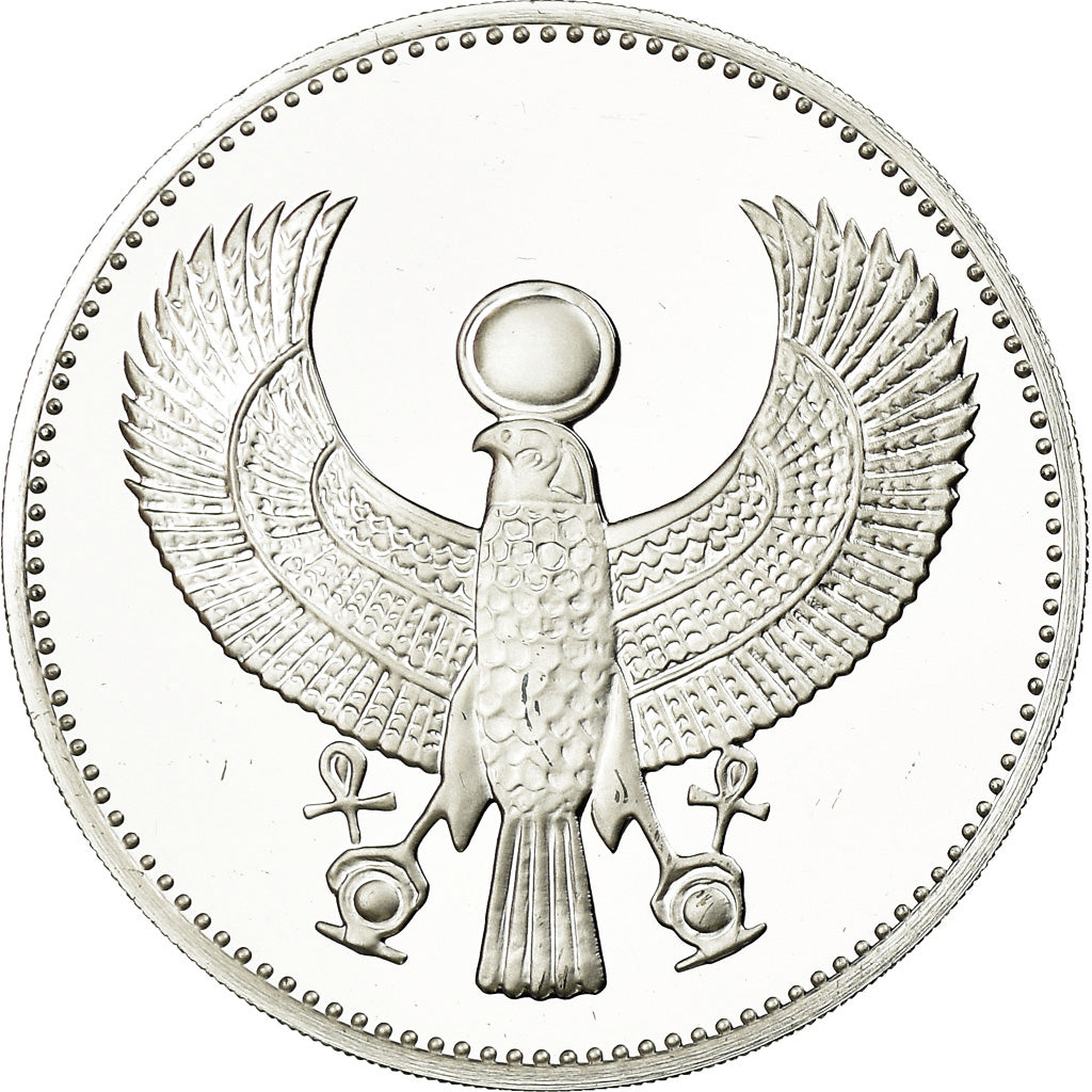 Coin, Egypt, Faucon Sacré, 5 Pounds, 1999, Franklin Mint, Proof, MS(65-70)