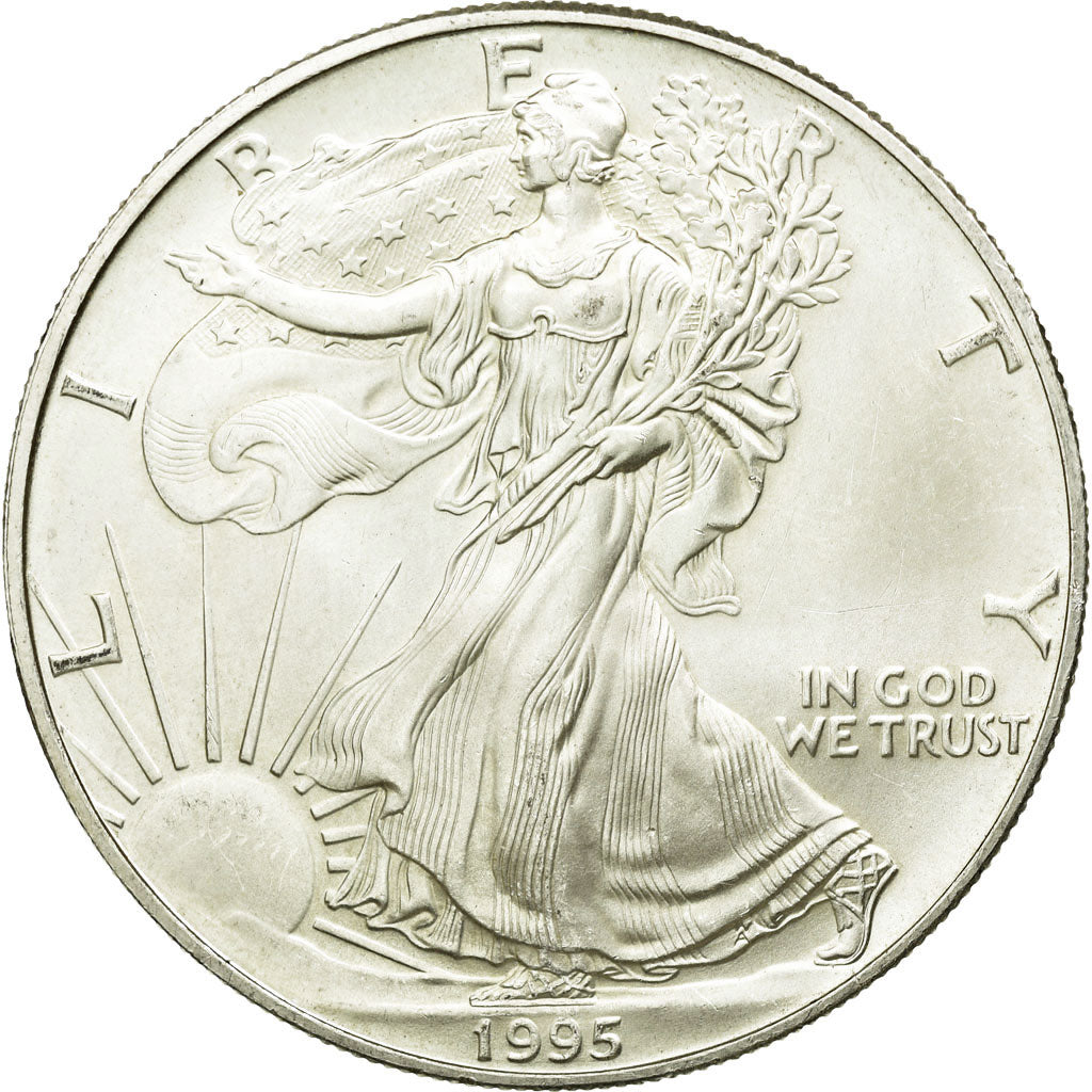 Monnaie, États-Unis, Dollar, 1995, U.S. Mint, Philadelphie, SUP, Argent, KM:273