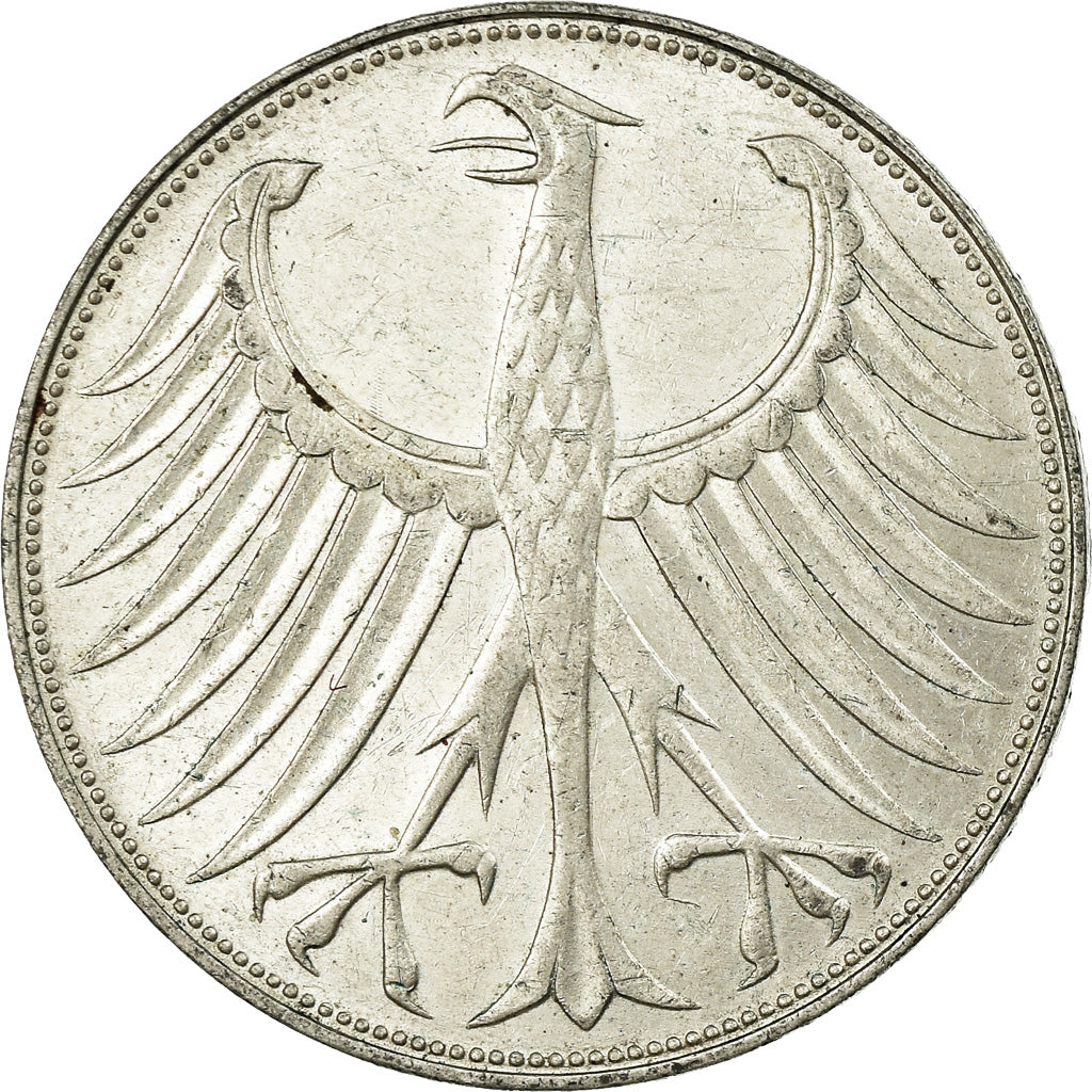 Münze, Bundesrepublik Deutschland, 5 Mark, 1971, Karlsruhe, SS, Silber