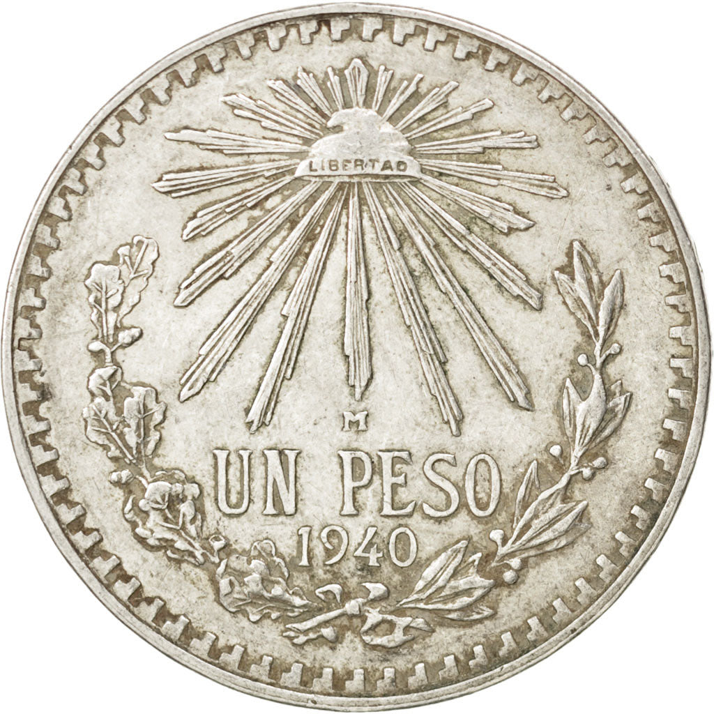 Mexique, République, 1 Peso 1940, KM 455