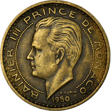 Coin, Monaco, Rainier III, 50 Francs, Cinquante, 1950, Monaco, EF(40-45)