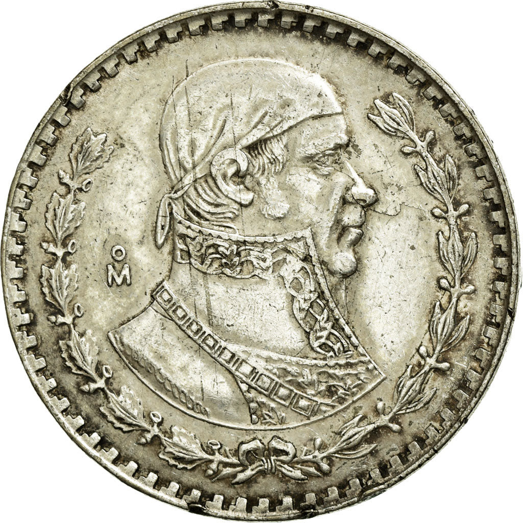 Coin, Mexico, Peso, 1962, AU(50-53), Silver, KM:459
