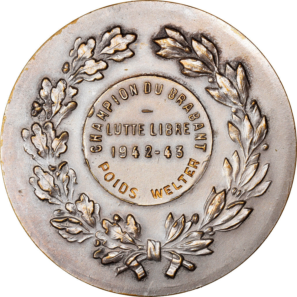 Belgique, Médaille, Lutte Libre, Champion du Brabant, Poids Welter, Sports &