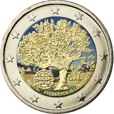 Portugal, European Union, 2 Euro, 2007, Colorised, SPL, Bi-Metallic