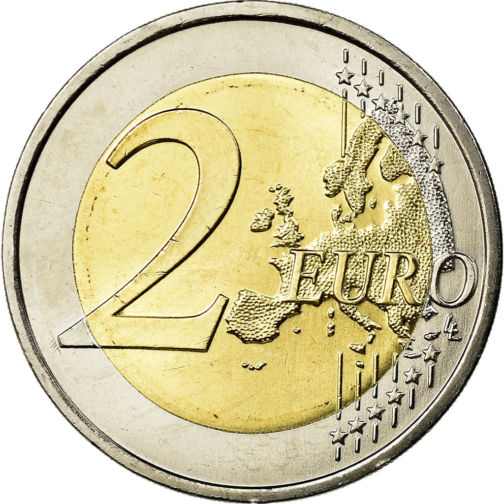 Portugal, European Union, 2 Euro, 2007, Colorised, SPL, Bi-Metallic