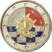 Malta, 2 Euro, Police force, 2014, Colorised, MS(63), Bi-Metallic