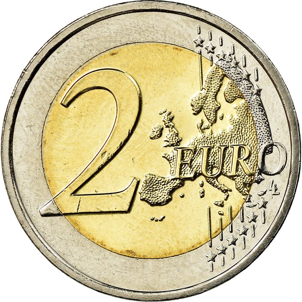 Malta, 2 Euro, Police force, 2014, Colorised, MS(63), Bi-Metallic
