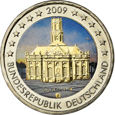 République fédérale allemande, 2 Euro, 2009, Colorised, SPL, Bi-Metallic