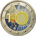 Belgium, 2 Euro, IRM, 2013, Colorised, MS(63), Bi-Metallic