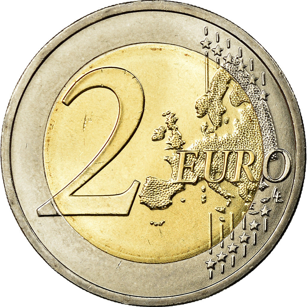 Portugal, 2 Euro, Equipa olimpica, 2016, Colorised, MS(63), Bi-Metallic