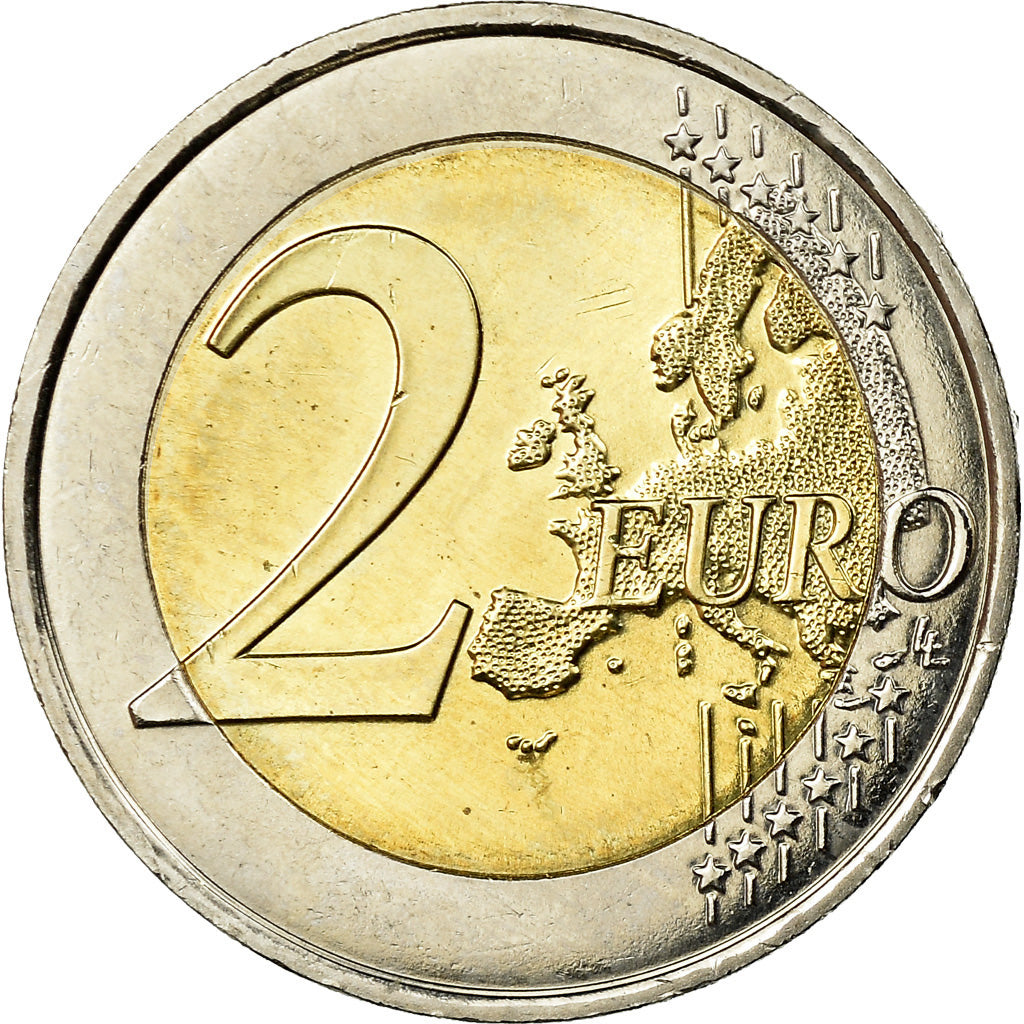 França, 2 Euro, Fête Musique, 2011, Colorised, MS(63), Bimetálico, KM:1789