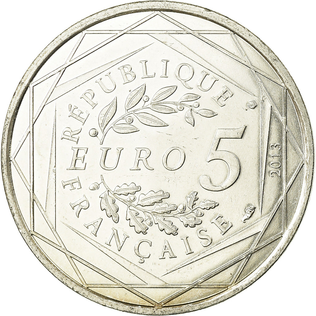 France, Egalité, 5 Euro, 2013, EF(40-45), Silver, Gadoury:EU646