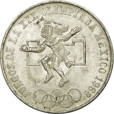 Coin, Mexico, 25 Pesos, 1968, AU(50-53), Silver, KM:479.2