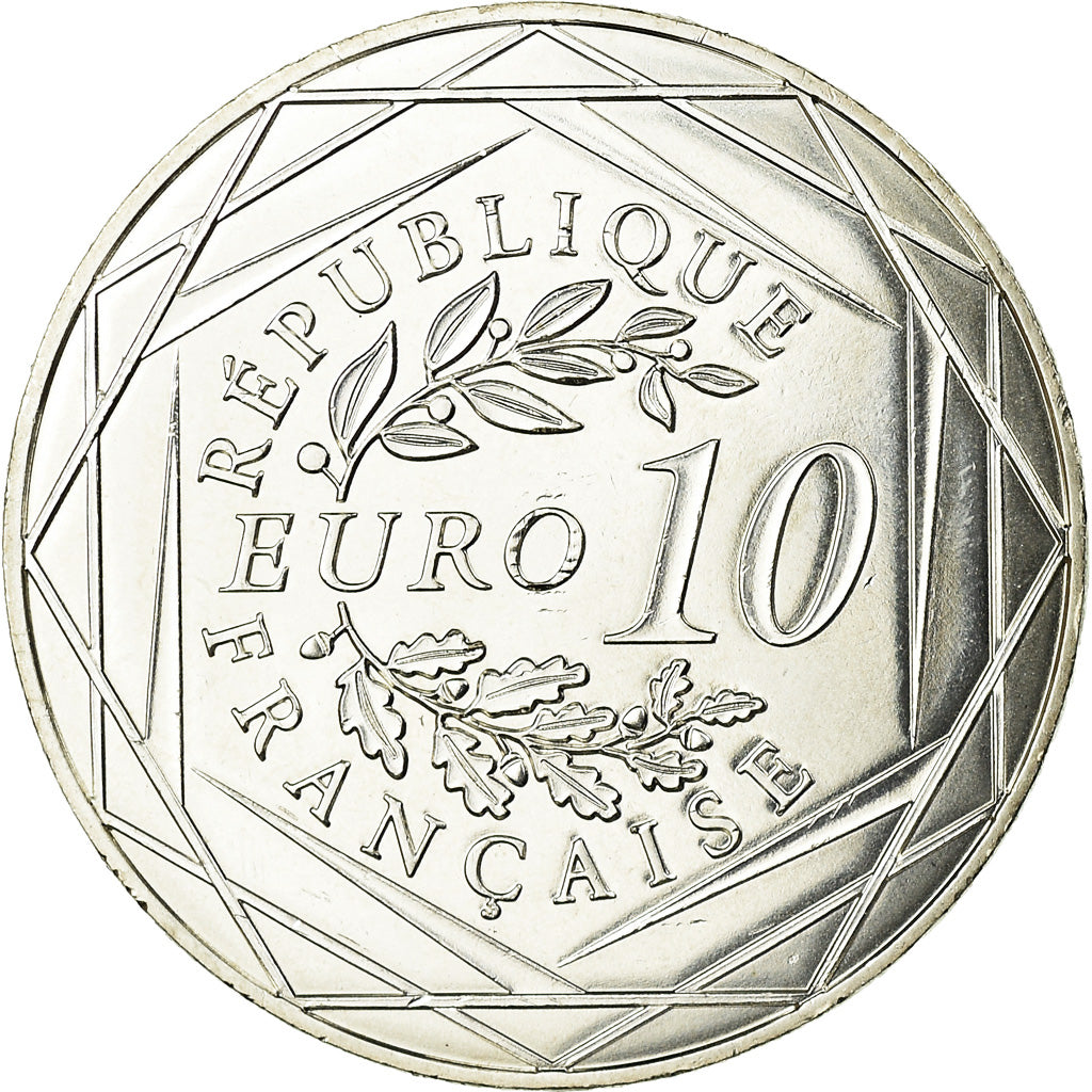 Francia, 10 Euro, UEFA Euro 2016, 2016, SPL, Argento, Gadoury:EU814