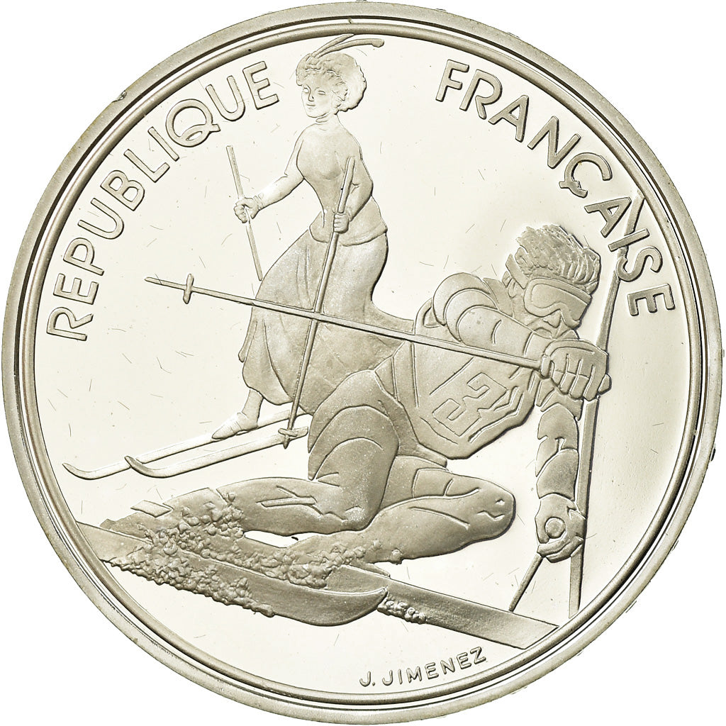 Coin, France, 100 Francs, 1990, BE, MS(63), Silver, KM:984, Gadoury:C13