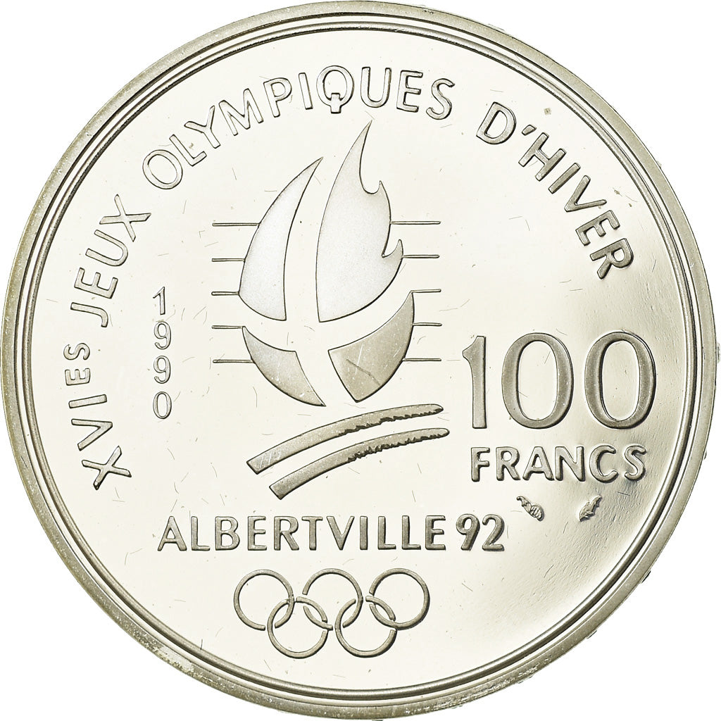Coin, France, 100 Francs, 1990, BE, MS(63), Silver, KM:984, Gadoury:C13
