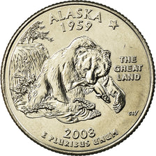 Coin, United States, Alaska, Quarter, 2008, U.S. Mint, Denver, MS(65-70)