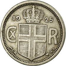 Coin, Iceland, Christian X, 25 Aurar, 1925, Copenhagen, EF(40-45)