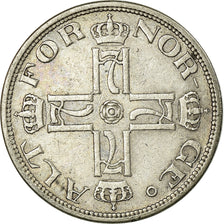 Moneta, Norvegia, Haakon VII, 25 Öre, 1909, BB, Argento, KM:373