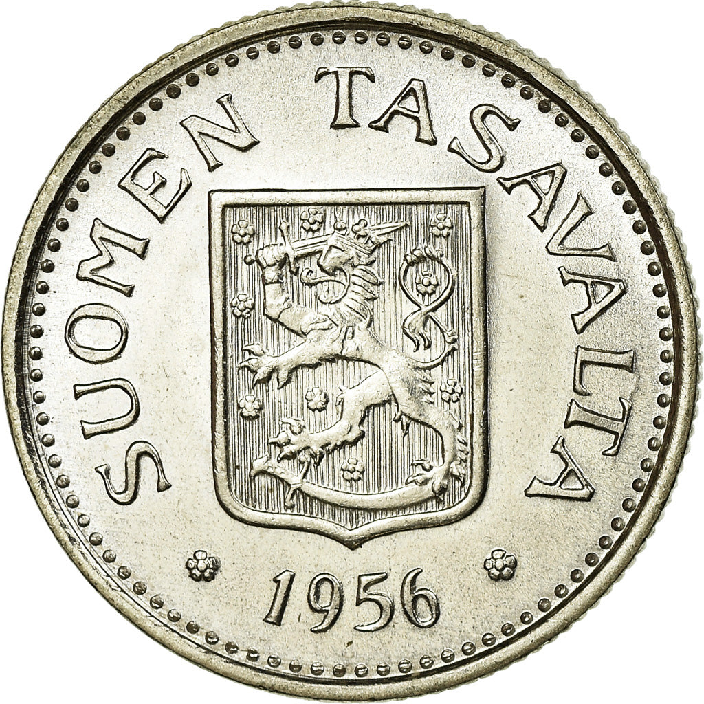 Coin, Finland, 100 Markkaa, 1956, MS(63), Silver, KM:41