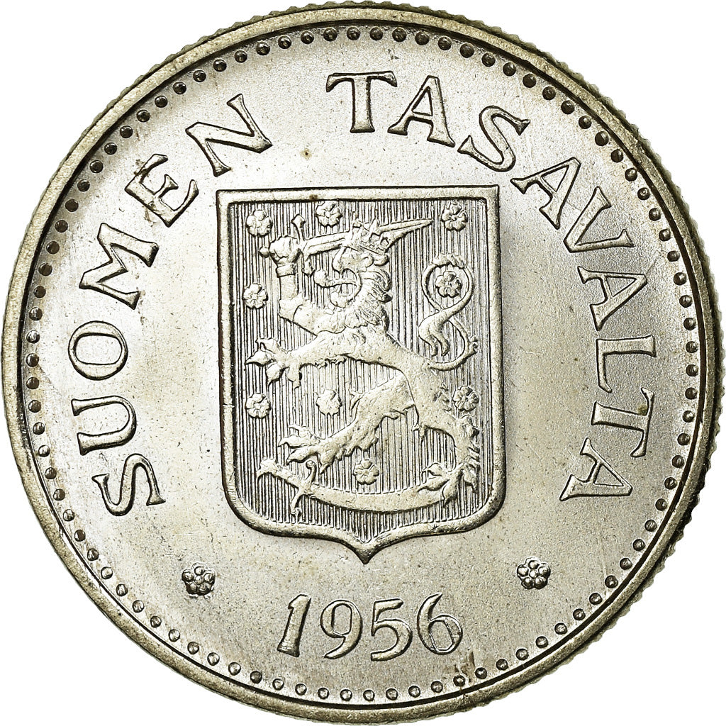 Coin, Finland, 200 Markkaa, 1956, MS(63), Silver, KM:42