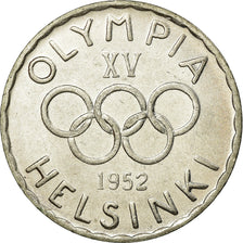 Coin, Finland, 500 Markkaa, 1952, AU(55-58), Silver, KM:35