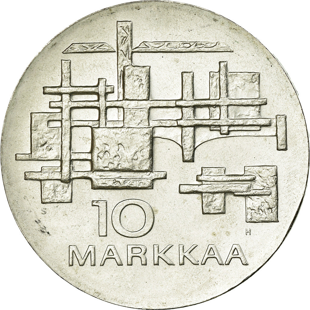 Coin, Finland, 10 Markkaa, 1967, MS(63), Silver, KM:50