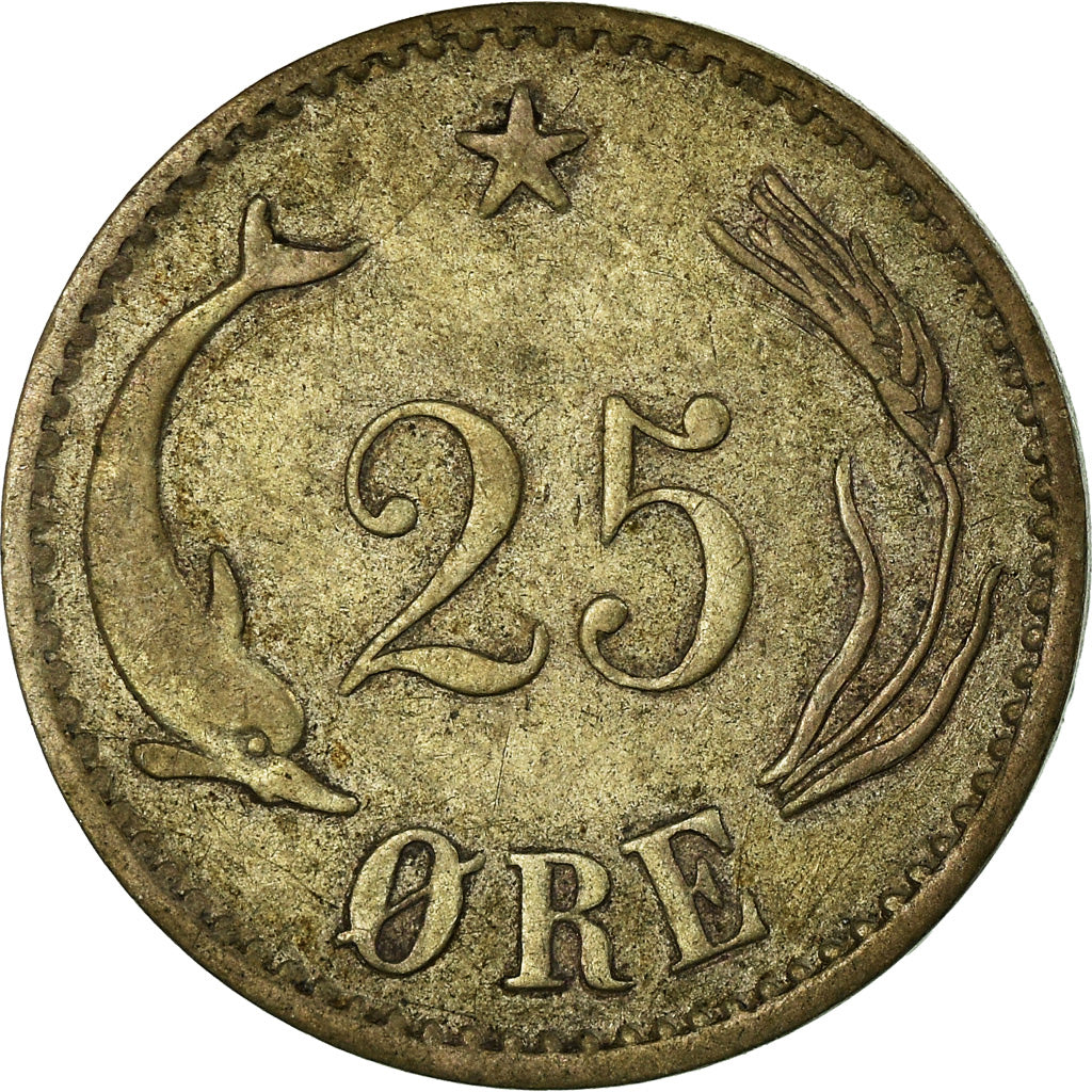 Moneta, Dania, Christian IX, 25 Öre, 1874, Copenhagen, EF(40-45), Srebro