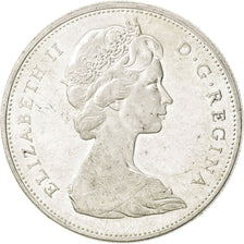 CANADA, Dollar, 1965, Royal Canadian Mint, KM #64.1, AU(50-53), Silver, 36,...