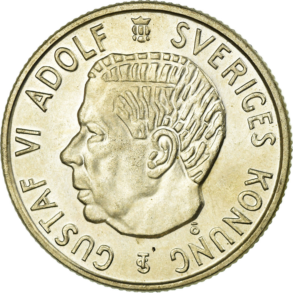 Moneta, Szwecja, 2 Kronor, 1957, MS(63), Srebro