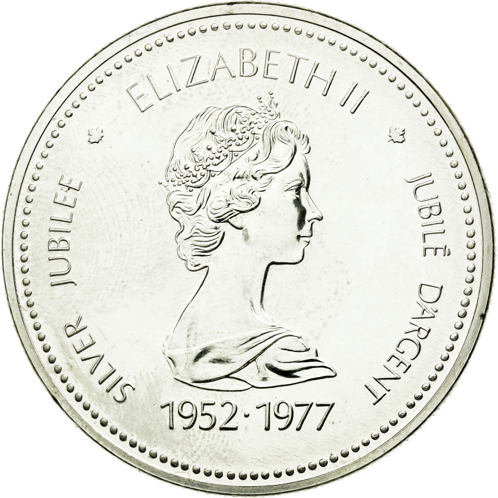 Coin, Canada, Elizabeth II, Dollar, 1977, Ottawa, MS(63), Silver, KM:118
