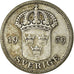 Coin, Sweden, Gustaf V, 50 Öre, 1939, VF(30-35), Silver, KM:788