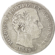 Portugal, Pierre V, 500 Reis 1859, KM 498