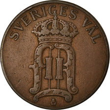 Coin, Sweden, Oscar II, 5 Öre, 1907, VF(30-35), Bronze, KM:770